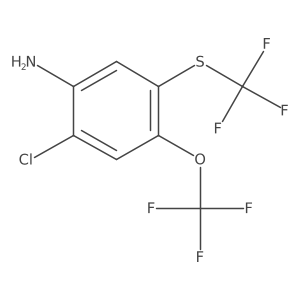 2-Chloro-4-(trifluoromethoxy)-5-[(trifluoromethyl)thio]-benzenamine Structure