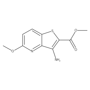 Methyl 3-Amino-5-methoxy-thieno[3,2-b]pyridine-2-carboxylate Structure