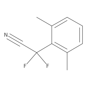 (2,6-Dimethylphenyl)(difluoro)acetonitrile Structure