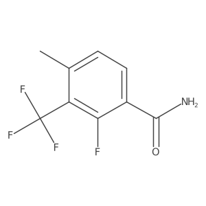 2-Fluoro-4-methyl-3-(trifluoromethyl)benzamide Structure