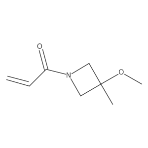 1-(3-Methoxy-3-methylazetidin-1-yl)prop-2-en-1-one结构式