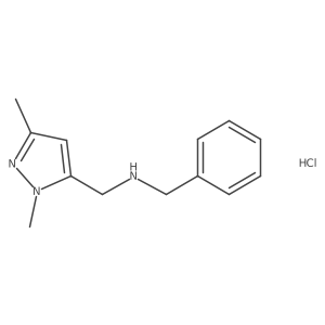 benzyl[(1,3-dimethyl-1H-pyrazol-5-yl)methyl]amine Structure