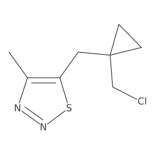 5-{[1-(Chloromethyl)cyclopropyl]methyl}-4-methyl-1,2,3-thiadiazole Structure