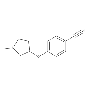 6-[(1-Methylpyrrolidin-3-yl)oxy]pyridine-3-carbonitrile Structure