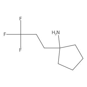 1-(3,3,3-Trifluoropropyl)cyclopentan-1-amine结构式