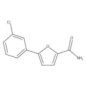 5-(3-Chlorophenyl)furan-2-carboxamide结构式