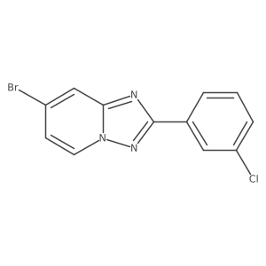 7-Bromo-2-(3-chlorophenyl)-[1,2,4]triazolo[1,5-a]pyridine Structure