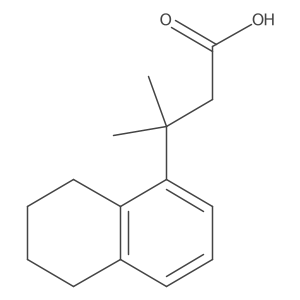 3-Methyl-3-(5,6,7,8-tetrahydronaphthalen-1-yl)butanoic acid Structure