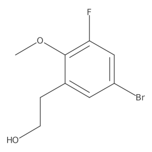 2-(5-Bromo-3-fluoro-2-methoxyphenyl)ethan-1-ol Structure