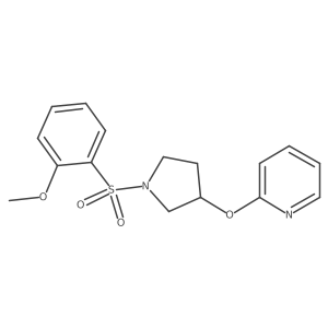 2-((1-((2-Methoxyphenyl)sulfonyl)pyrrolidin-3-yl)oxy)pyridine Structure