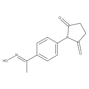 1-{4-[1-(Hydroxyimino)ethyl]phenyl}pyrrolidine-2,5-dione Structure