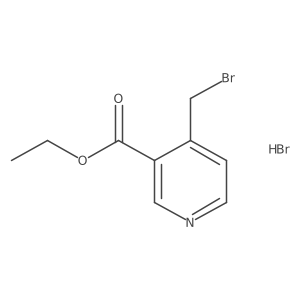 Ethyl 4-(bromomethyl)nicotinate hydrobromide Structure