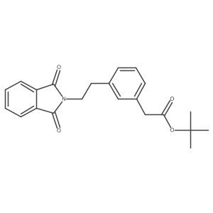 1,1-Dimethylethyl 3-[2-(1,3-dihydro-1,3-dioxo-2H-isoindol-2-yl)ethyl]benzeneacetate结构式