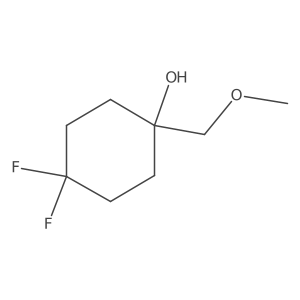 4,4-Difluoro-1-(methoxymethyl)cyclohexan-1-ol Structure