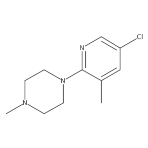 1-(5-Chloro-3-methyl-2-pyridyl)-4-methyl-piperazine结构式