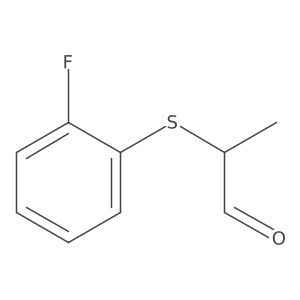2-[(2-Fluorophenyl)sulfanyl]propanal Structure
