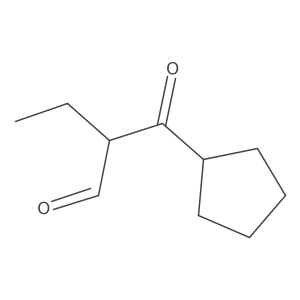 2-Cyclopentanecarbonylbutanal Structure