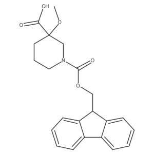 1-{[(9H-fluoren-9-yl)methoxy]carbonyl}-3-methoxypiperidine-3-carboxylic acid Structure