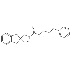1-((2-methoxy-2,3-dihydro-1H-inden-2-yl)methyl)-3-(2-phenoxyethyl)urea Structure