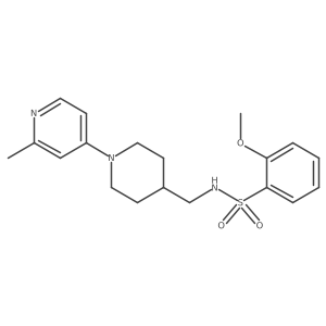 2-methoxy-N-((1-(2-methylpyridin-4-yl)piperidin-4-yl)methyl)benzenesulfonamide Structure