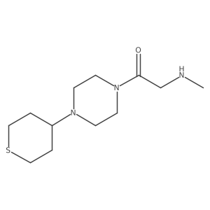 2-(methylamino)-1-(4-(tetrahydro-2H-thiopyran-4-yl)piperazin-1-yl)ethan-1-one Structure