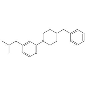 4-(4-Benzylpiperazin-1-yl)-6-(2-methylpropyl)pyrimidine结构式