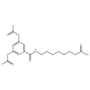 8-(3,5-Diacetoxybenzamido)octanoic acid Structure
