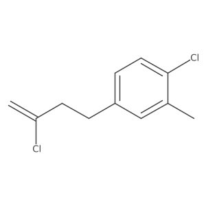 2-Chloro-4-(4-chloro-3-methylphenyl)-1-butene结构式