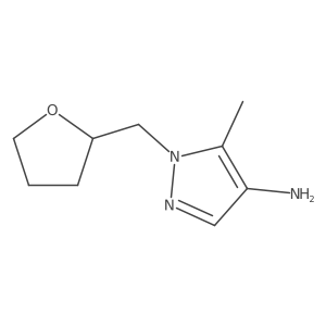 5-methyl-1-[(oxolan-2-yl)methyl]-1H-pyrazol-4-amine Structure