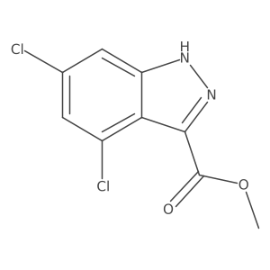 Methyl 4,6-Dichloro-1H-indazole-3-carboxylate Structure