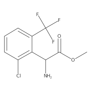 Methyl 2-amino-2-[2-chloro-6-(trifluoromethyl)phenyl]acetate Structure