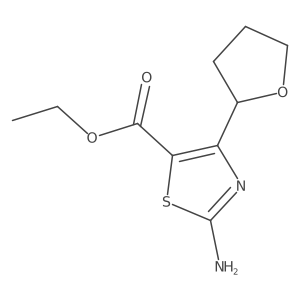 Ethyl 2-amino-4-(oxolan-2-yl)-1,3-thiazole-5-carboxylate Structure