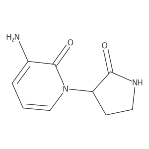 3-Amino-1-(2-oxopyrrolidin-3-yl)-1,2-dihydropyridin-2-one结构式