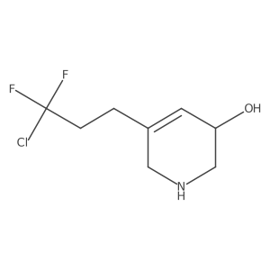 5-(3-Chloro-3,3-difluoropropyl)-1,2,3,6-tetrahydropyridin-3-ol Structure