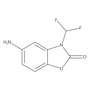 5-Amino-3-(difluoromethyl)-2,3-dihydro-1,3-benzoxazol-2-one Structure