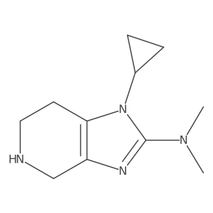 1-cyclopropyl-N,N-dimethyl-1H,4H,5H,6H,7H-imidazo[4,5-c]pyridin-2-amine Structure