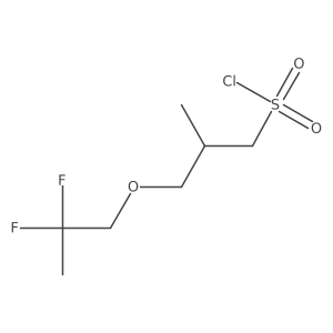 3-(2,2-Difluoropropoxy)-2-methylpropane-1-sulfonyl chloride结构式