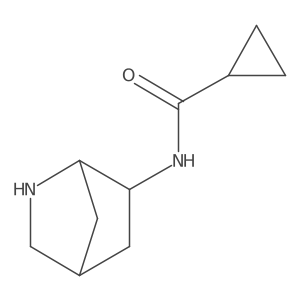 N-{2-azabicyclo[2.2.1]heptan-6-yl}cyclopropanecarboxamide Structure