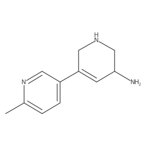 5-(6-Methylpyridin-3-yl)-1,2,3,6-tetrahydropyridin-3-amine结构式