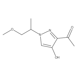1-[4-hydroxy-1-(1-methoxypropan-2-yl)-1H-pyrazol-3-yl]ethan-1-one Structure