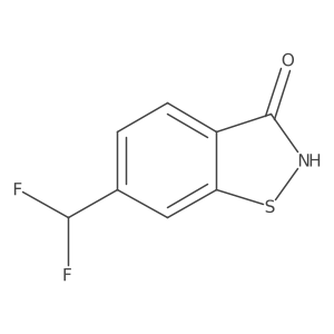 6-(Difluoromethyl)benzo[d]isothiazol-3(2H)-one结构式