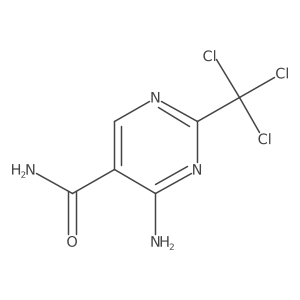 4-Amino-2-(trichloromethyl)pyrimidine-5-carboxamide结构式