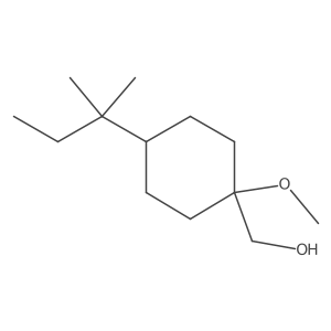 [1-Methoxy-4-(2-methylbutan-2-yl)cyclohexyl]methanol结构式