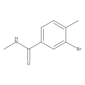 3-bromo-N,4-dimethylbenzamide结构式