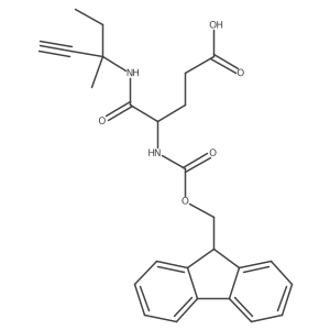 4-({[(9H-fluoren-9-yl)methoxy]carbonyl}amino)-4-[(3-methylpent-1-yn-3-yl)carbamoyl]butanoic acid结构式
