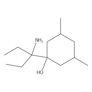 1-(3-Aminopentan-3-yl)-3,5-dimethylcyclohexan-1-ol结构式