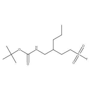 tert-butyl N-[4-(fluorosulfonyl)-2-propylbutyl]carbamate Structure