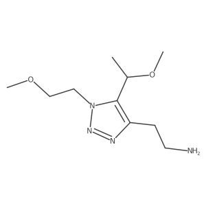2-[5-(1-methoxyethyl)-1-(2-methoxyethyl)-1H-1,2,3-triazol-4-yl]ethan-1-amine Structure