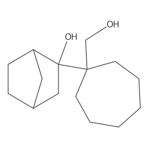 2-[1-(Hydroxymethyl)cycloheptyl]bicyclo[2.2.1]heptan-2-ol Structure