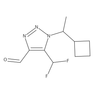 1-(1-cyclobutylethyl)-5-(difluoromethyl)-1H-1,2,3-triazole-4-carbaldehyde Structure